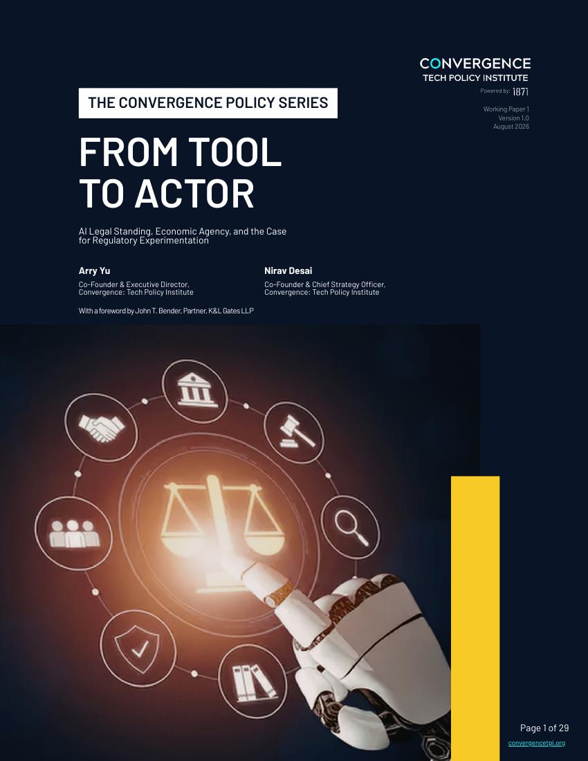 Cover of From Tool to Actor